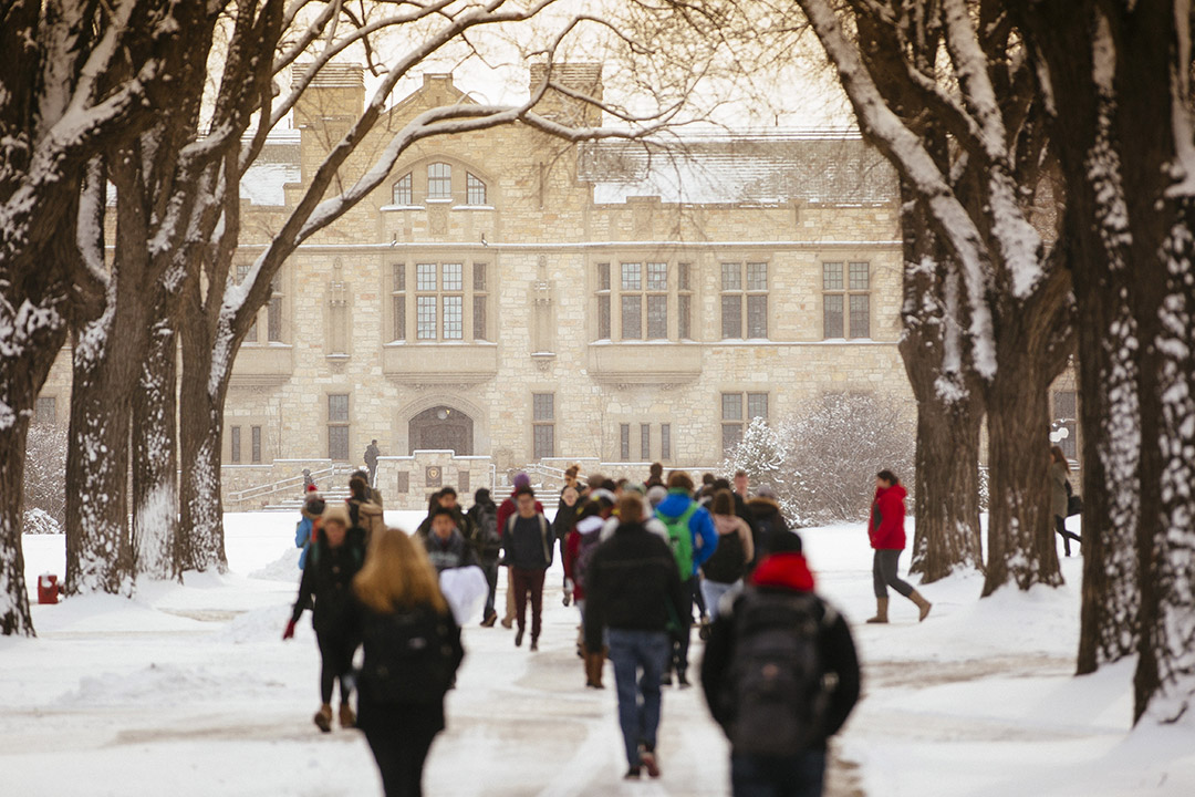 The University of Saskatchewan in the winter