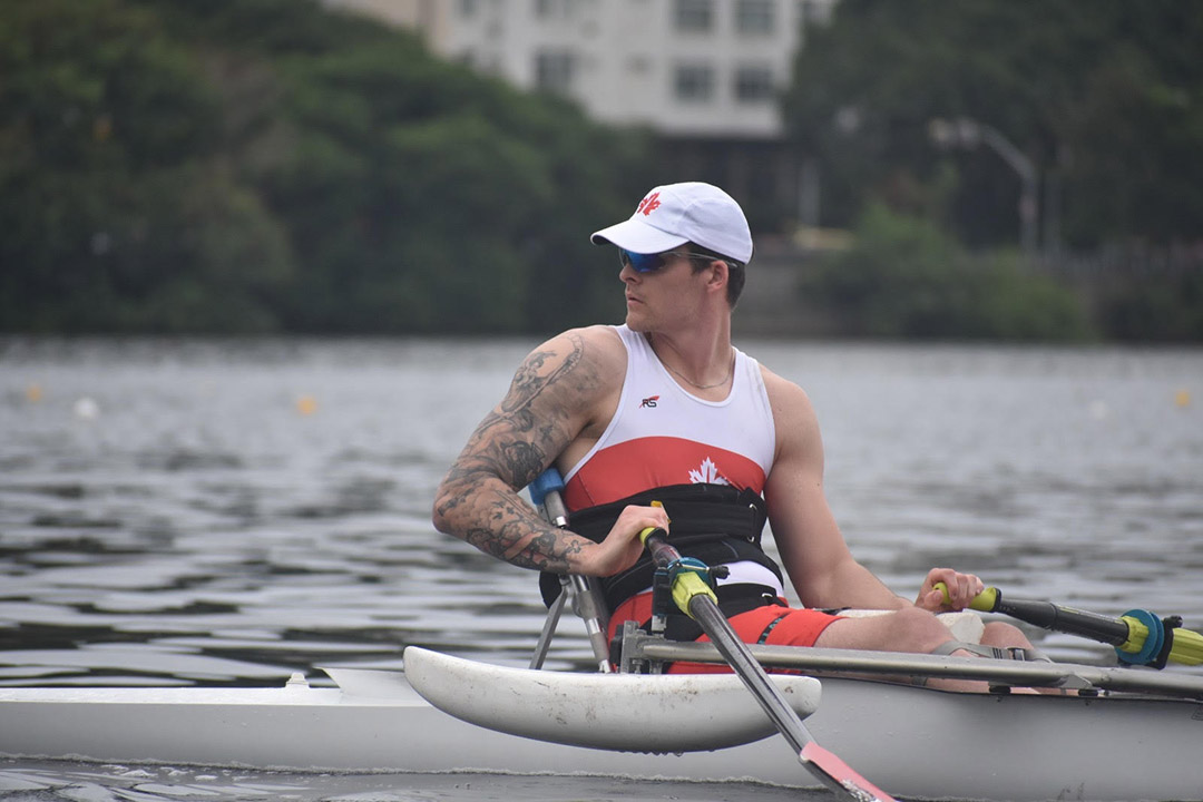 USask education student Jacob Wassermann will compete for Canada in the sport of Para rowing at the Paris Paralympics. (Photo: Rowing Canada)